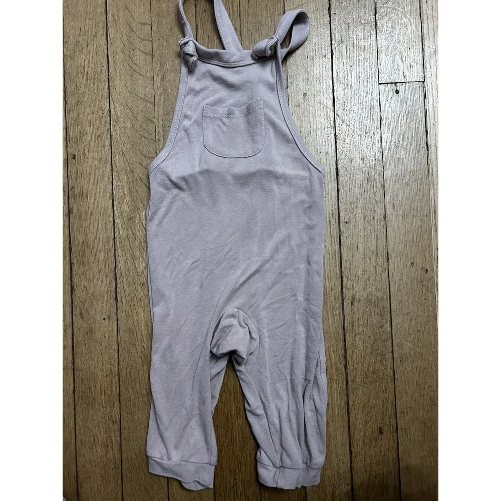 Kyte Baby Bamboo Jersey Adjustable Overall Romper Pants – Beige Brown 4T